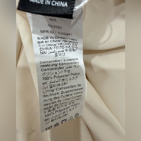 NEW SHEIN Cosmina Elegant Cream Long Sleeve Dress Size XL NWOT - Picture 6 of 6